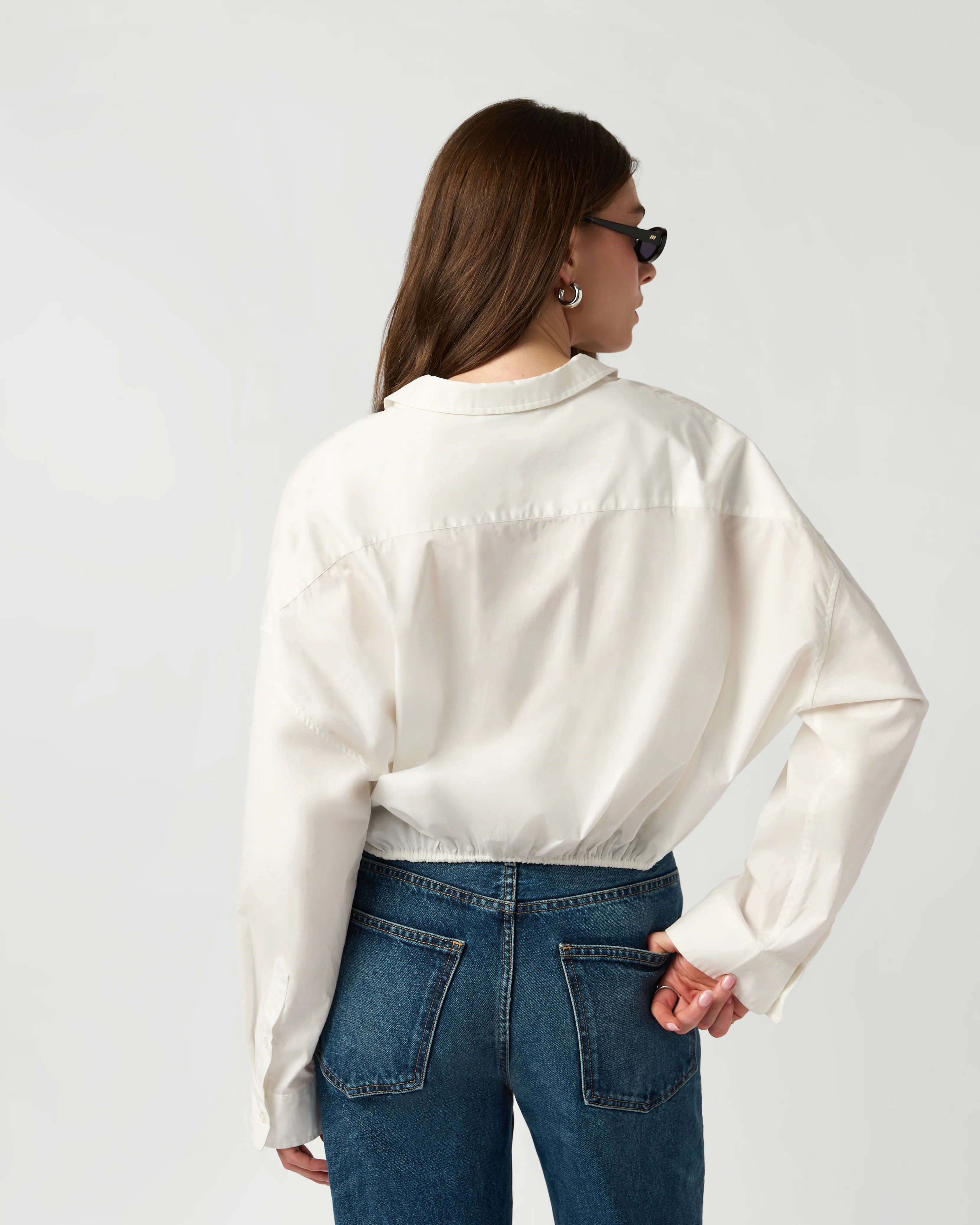 Bubble Button Up Poplin Shirt - Image 6