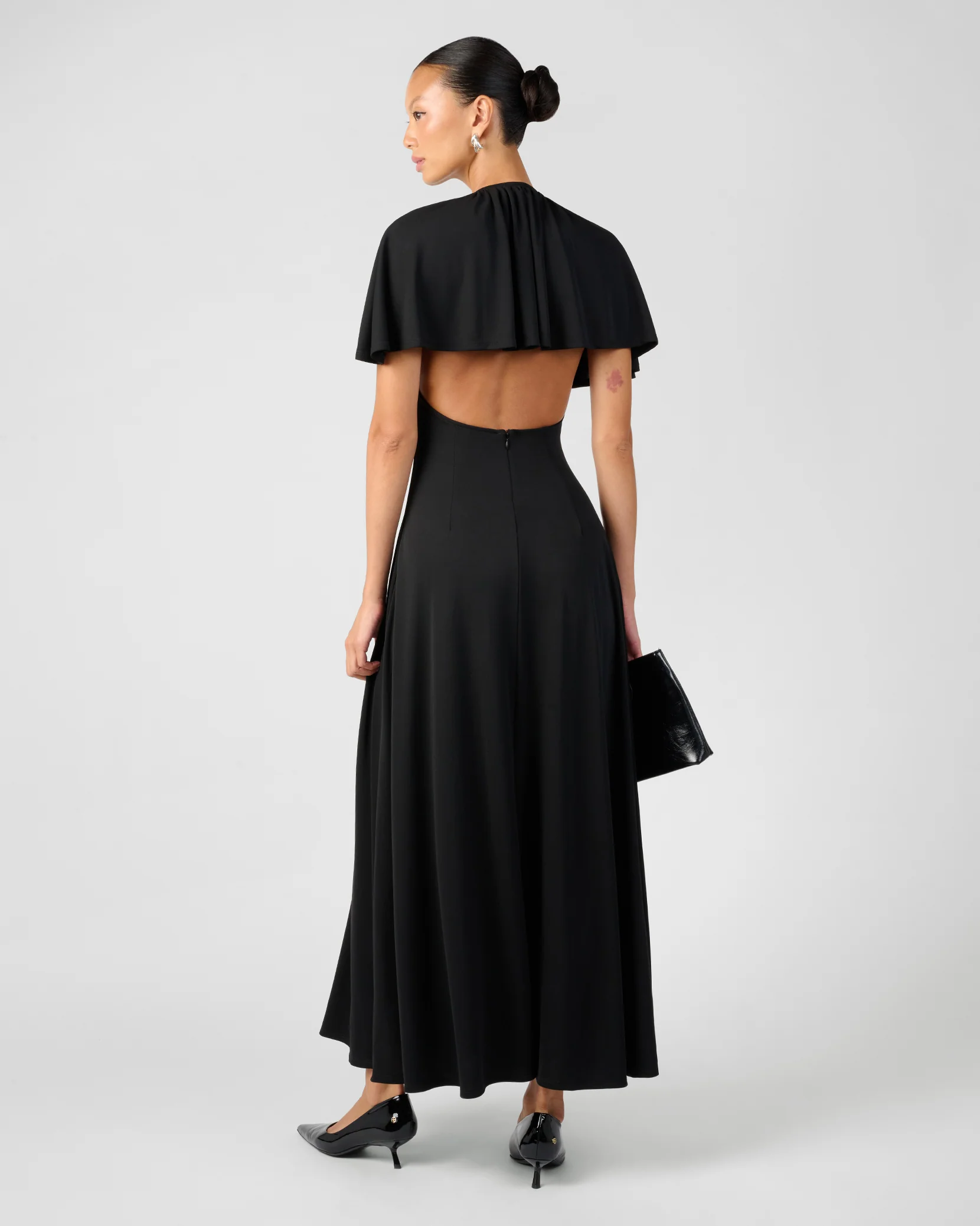 Cape Midi Dress - Image 6