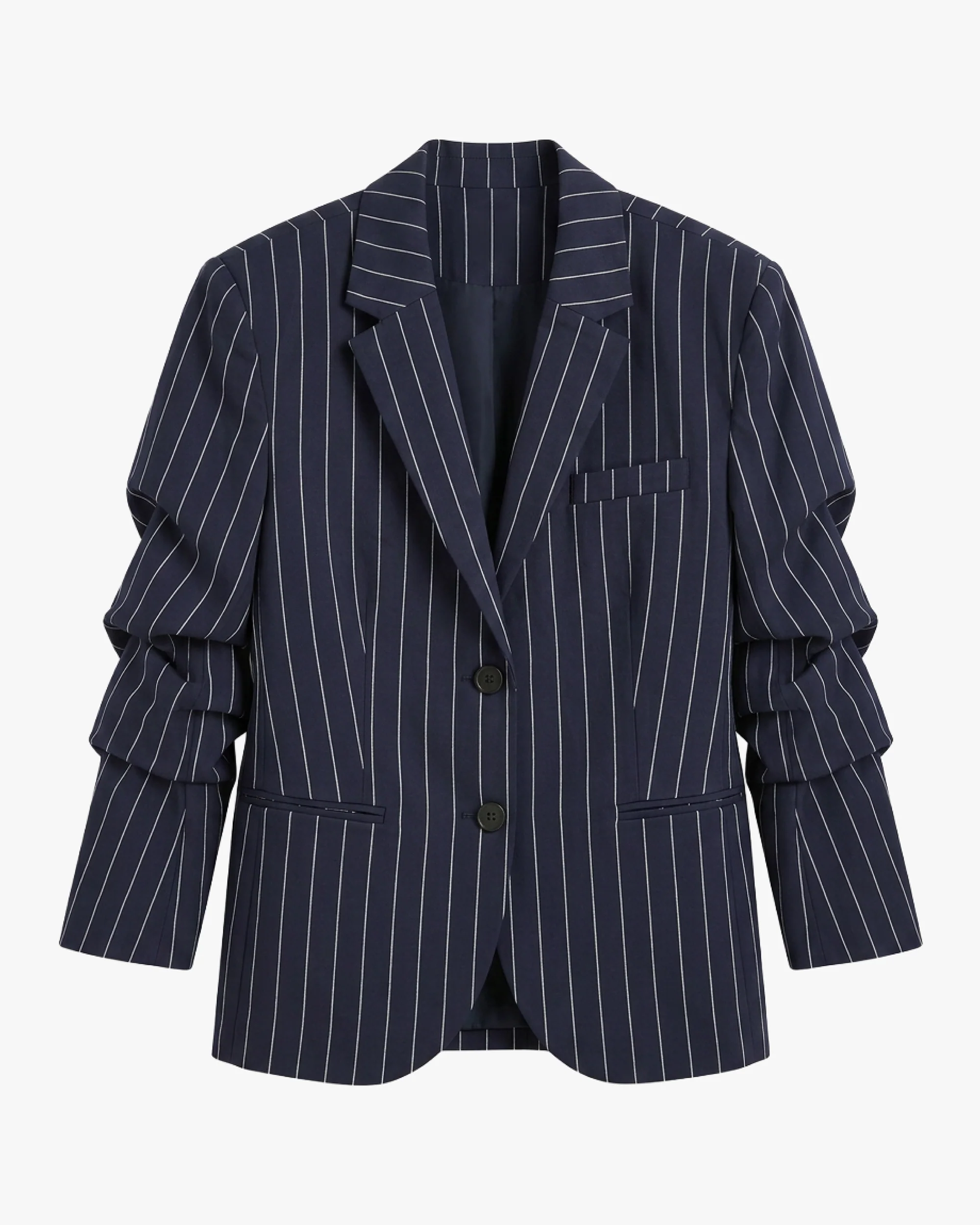 Cinched Sleeve Boxy Blazer - Image 4
