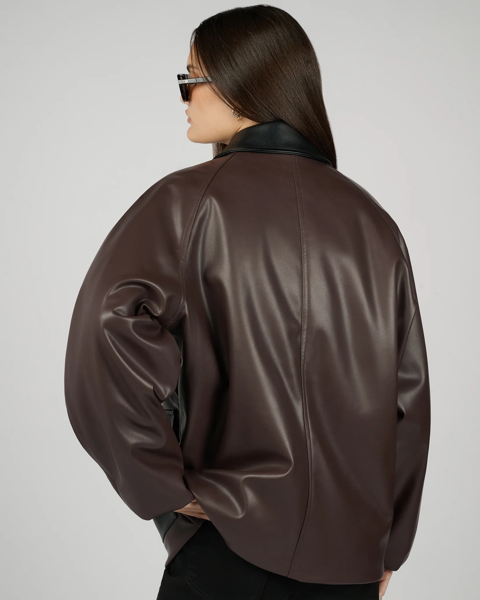 Cocoon Leather Jacket - Image 5