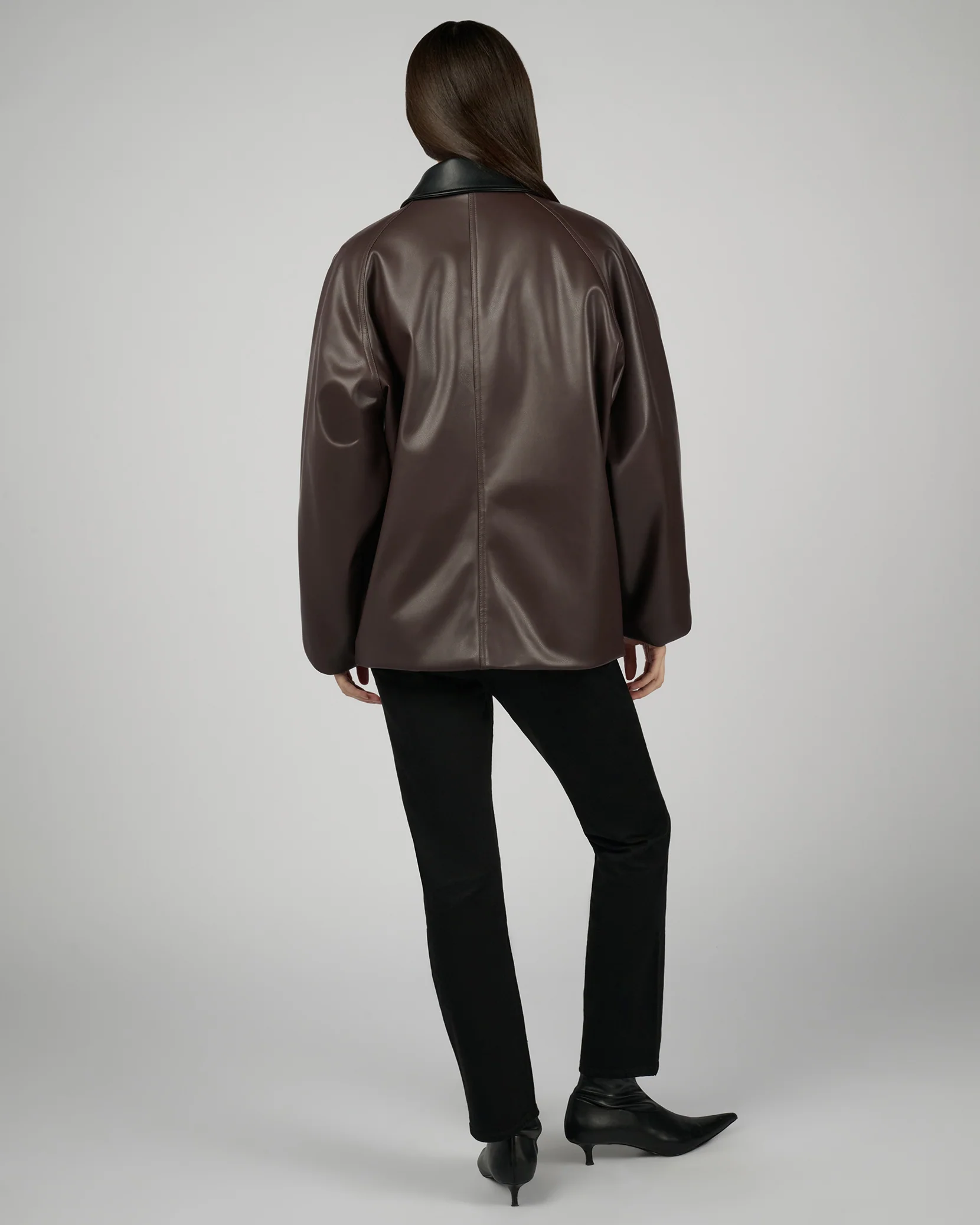 Cocoon Leather Jacket - Image 6