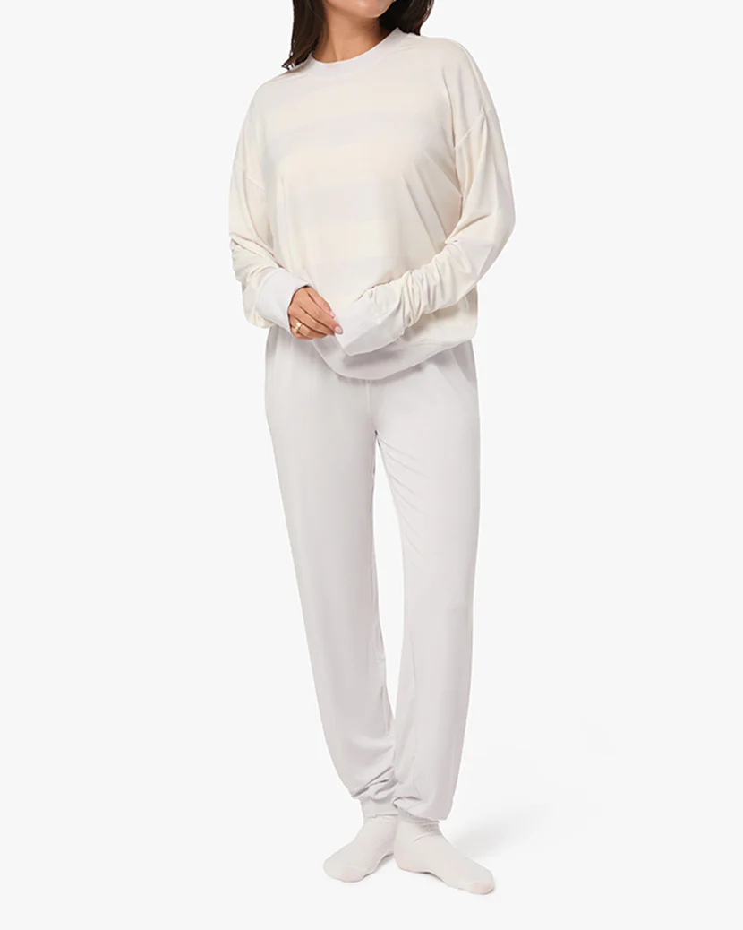Oversized Long Sleeve Crewneck Top - Image 4