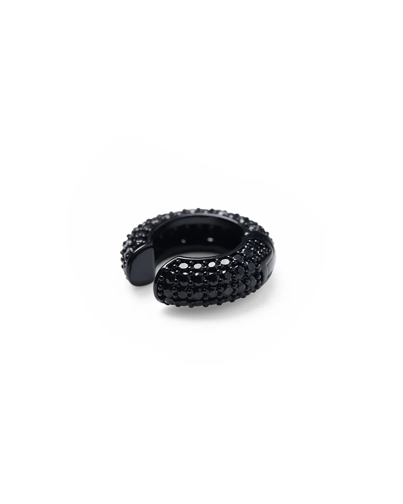 Pave Hoop And Ear Cuffs Set - Image 5