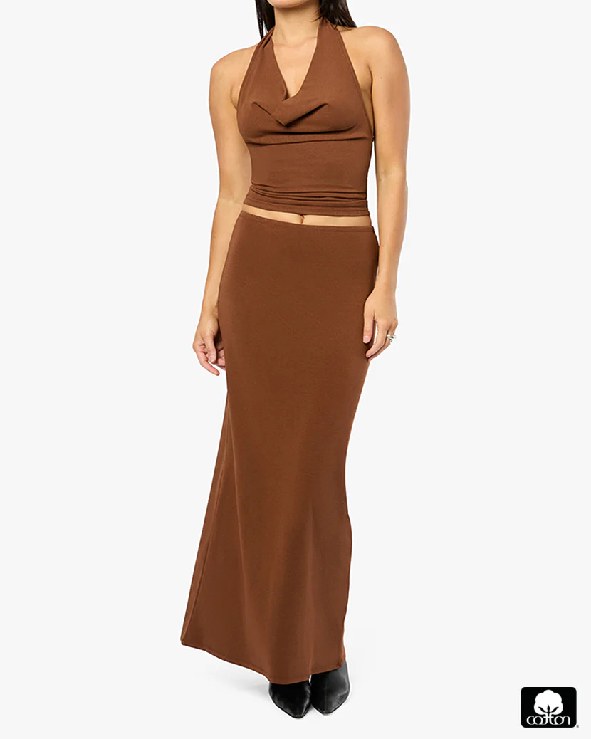 Pull On Midi Skirt - Image 3
