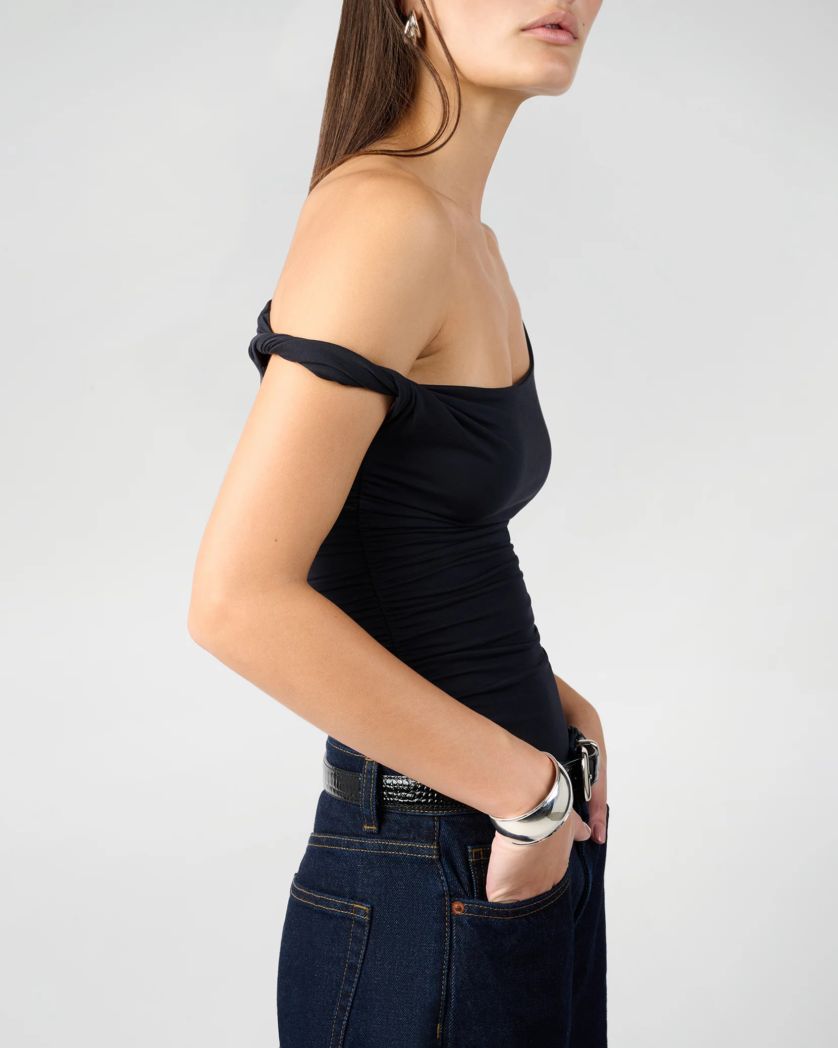 Twisted Off The Shoulder Top - Image 5